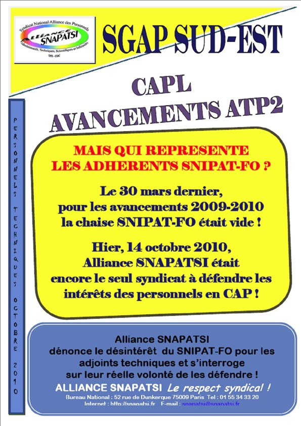 Tract CAPL Lyon octobre 2010 Tract CAPL Lyon octobre 2010